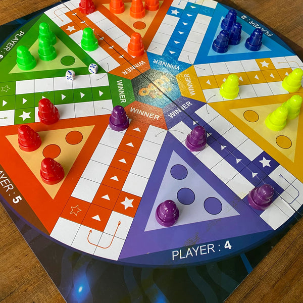 Circle Ludo Board –  6  Players